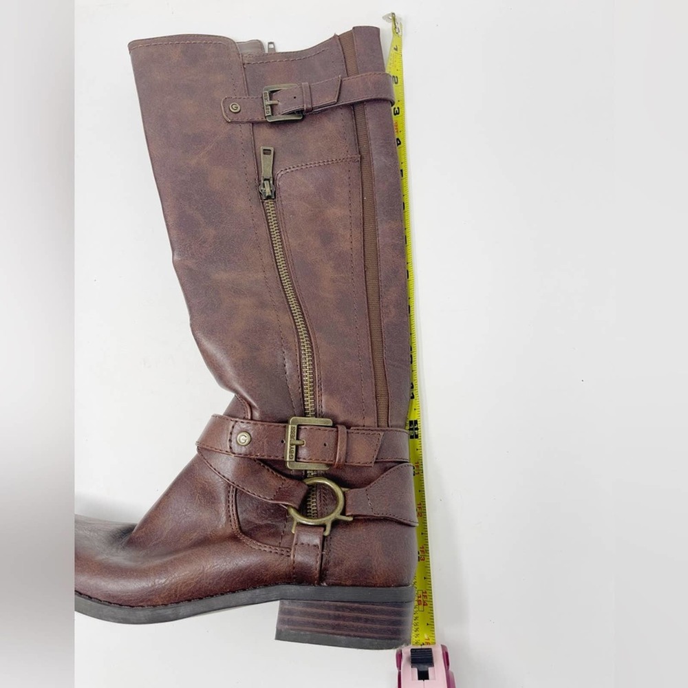 [G by Guess] brown faux leather riding boot size 6 - Picture 8 of 9